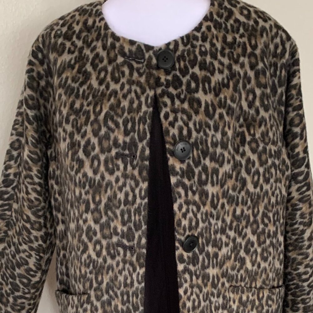 Kate Spade Brushed Leopard Sugarcoat Topper – XS – NWT